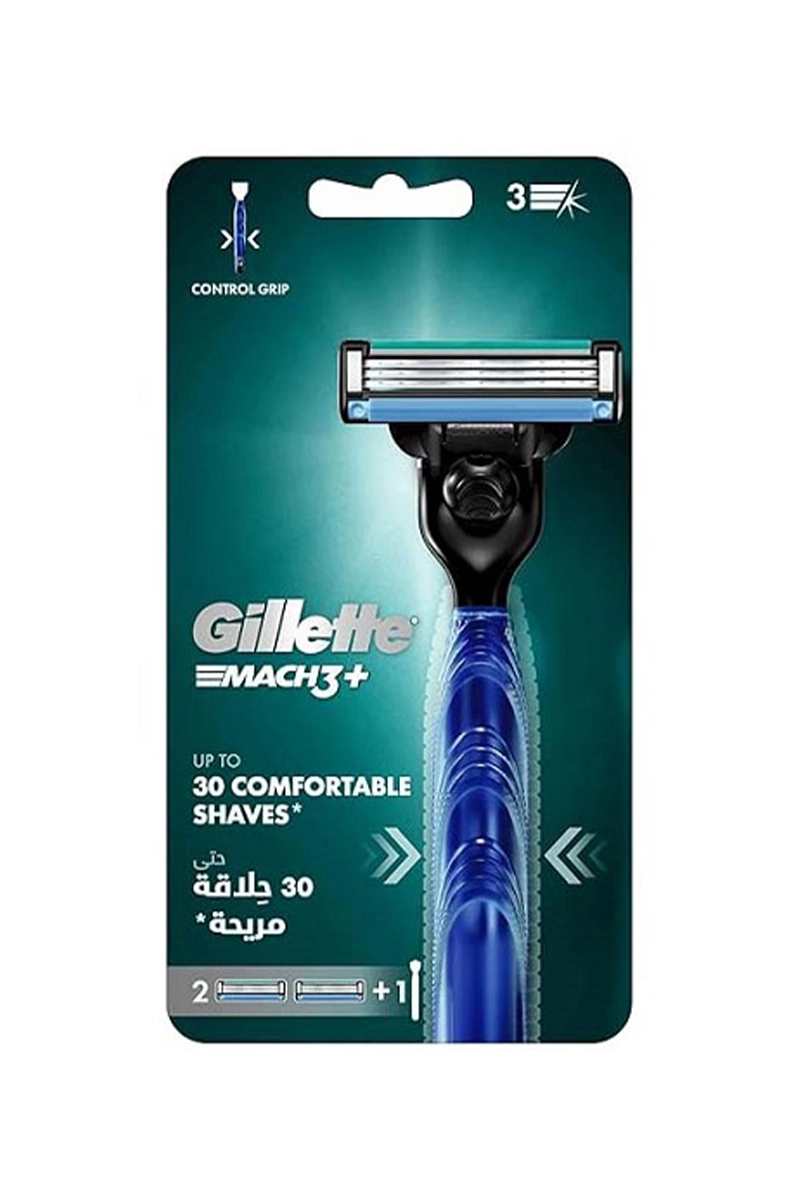 خودتراش ژیلت 3 تیغه مدل مچ تری پلاس | Mach 3 plus
